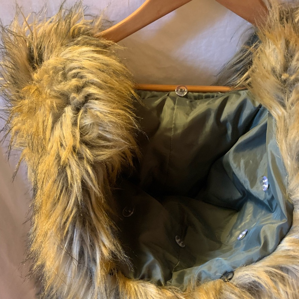 Urban Outfitters Faux Fur Vest in Taupe/Brown - Picture 3 of 4